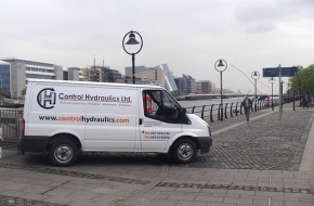 Control Hydraulics van on maintenance mission in Dublin Docklands